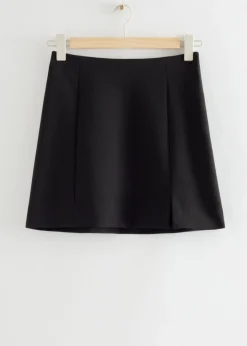Online & Other Stories A-Line Mini Skirt Black