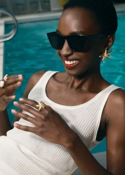 Flash Sale & Other Stories Angular Cat Eye Sunglasses