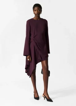 Shop & Other Stories Asymmetric Mini Dress Purple