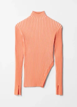 Cheap & Other Stories Asymmetric Rib-Knit Top