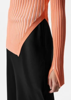 Cheap & Other Stories Asymmetric Rib-Knit Top