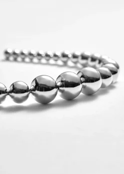 Best & Other Stories Beaded Alice Band Silver