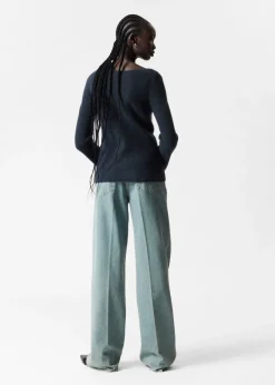 Store & Other Stories Bell Sleeve Cashmere Sweater