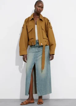 Best & Other Stories Belted Patch-Pocket Jacket