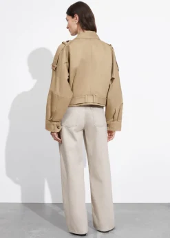 Best & Other Stories Belted Patch-Pocket Jacket