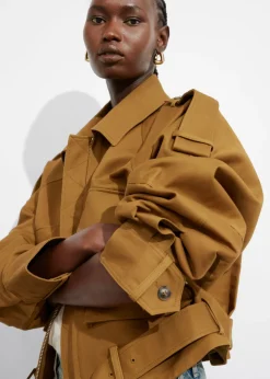 Best & Other Stories Belted Patch-Pocket Jacket