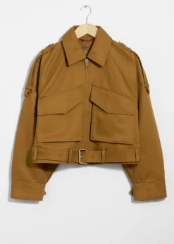 Best & Other Stories Belted Patch-Pocket Jacket