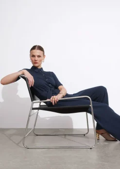 Cheap & Other Stories Belted Short Sleeve Jumpsuit