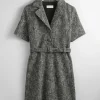 Online & Other Stories Belted Tweed Mini Dress