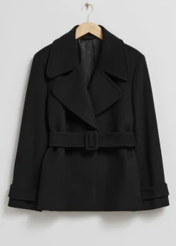 Cheap & Other Stories Belted Wool Jacket