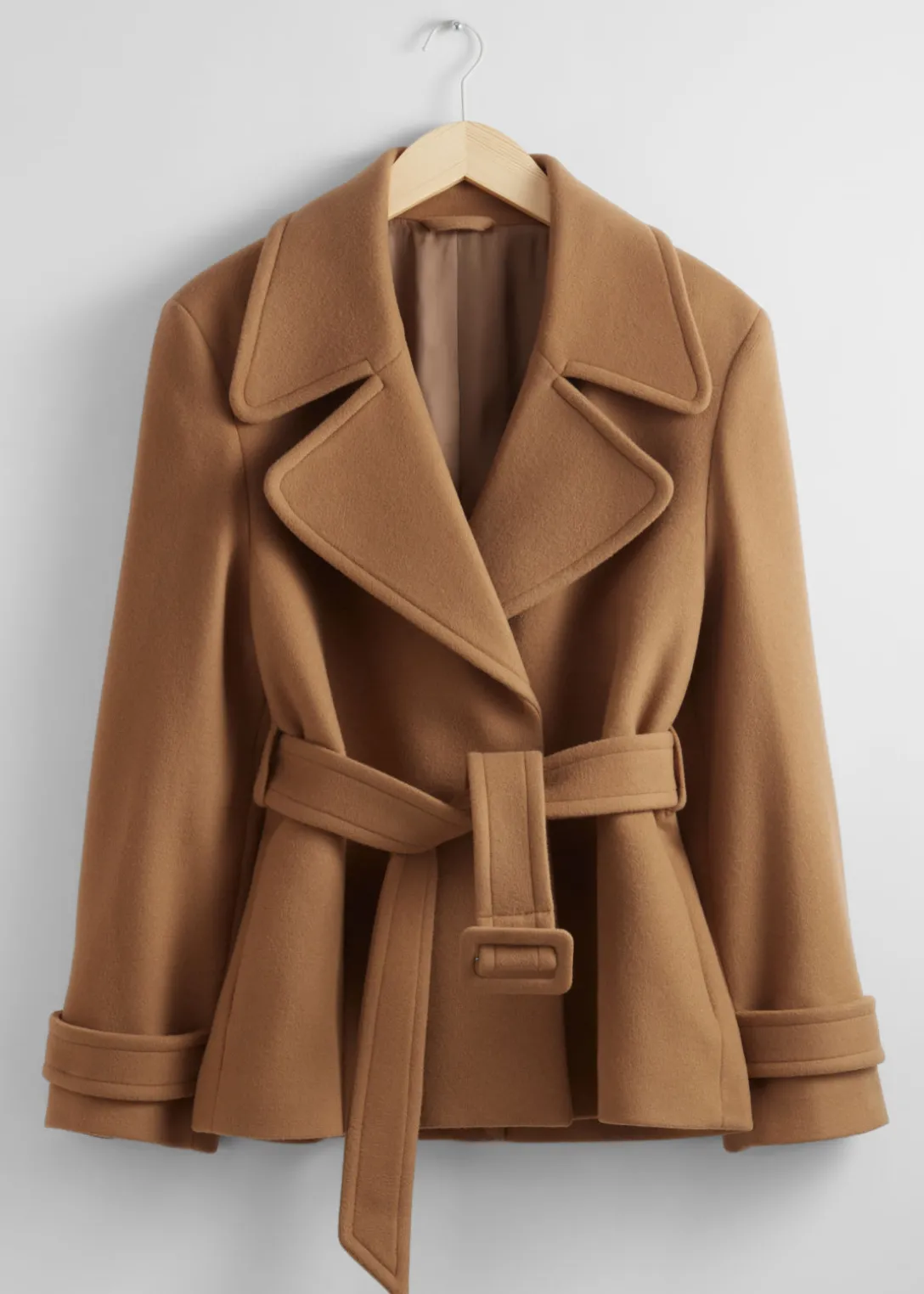 Cheap & Other Stories Belted Wool Jacket