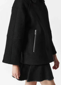 Best & Other Stories Biker Wool Jacket Black