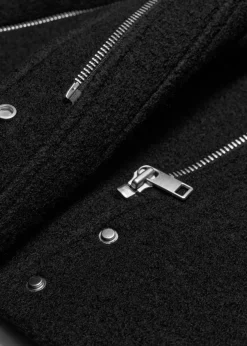 Best & Other Stories Biker Wool Jacket Black