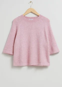 Cheap & Other Stories Boxy Alpaca Knit T-Shirt