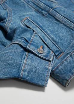 Outlet & Other Stories Boxy Denim Jacket Mid Blue