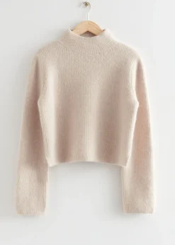 Online & Other Stories Boxy Knit Sweater Beige