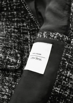 Best & Other Stories Boxy Tweed Jacket Black Tweed