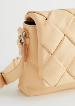 Best Sale & Other Stories Braided Leather Crossbody Bag Light Lemon