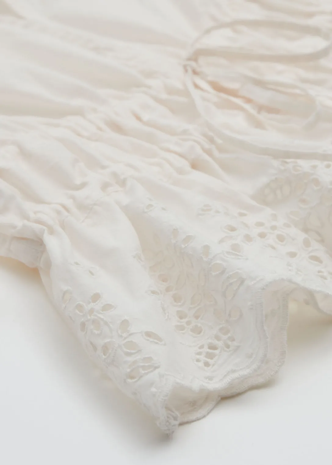 Online & Other Stories Broderie Anglaise Puff Sleeve Blouse