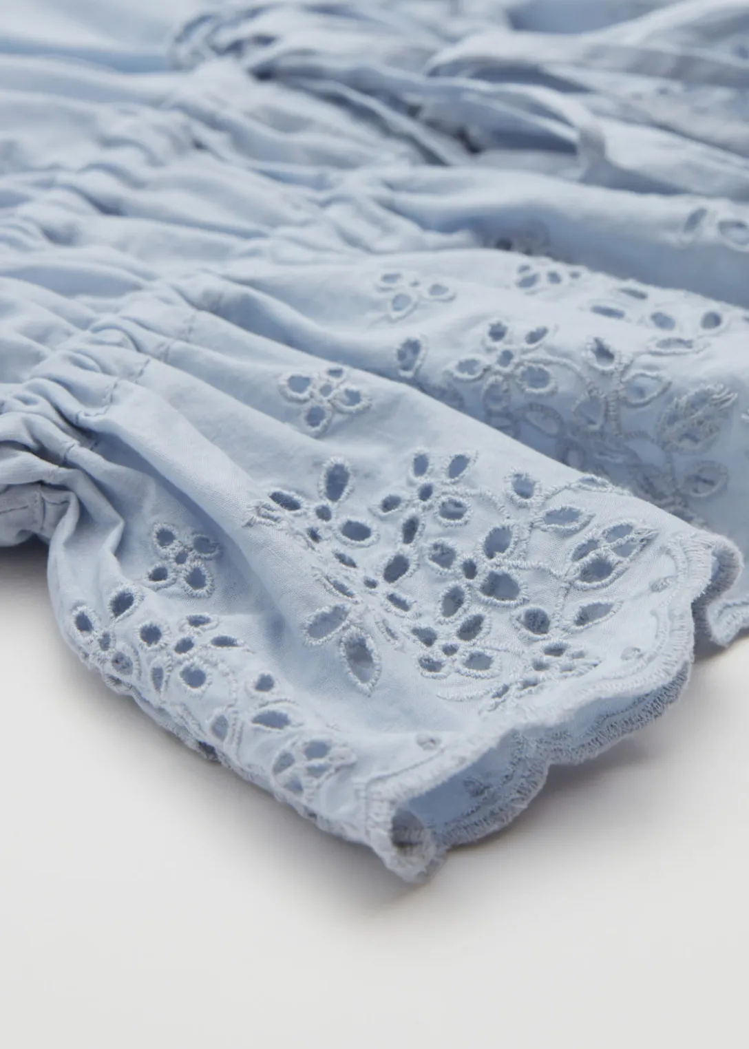 Online & Other Stories Broderie Anglaise Puff Sleeve Blouse