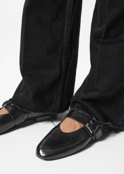 Store & Other Stories Buckled Leather Ballerinas