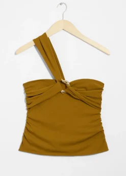 Outlet & Other Stories Buckle-Detailed Top Brown