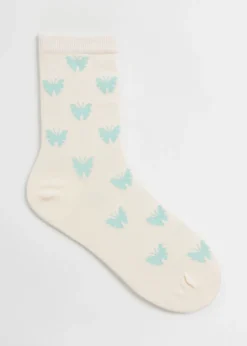 Online & Other Stories Butterfly Socks