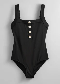 Best & Other Stories Button-Detailed Swimsuit