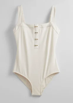 Best & Other Stories Button-Detailed Swimsuit