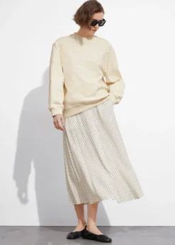 Clearance & Other Stories Buttoned A-Line Midi Skirt