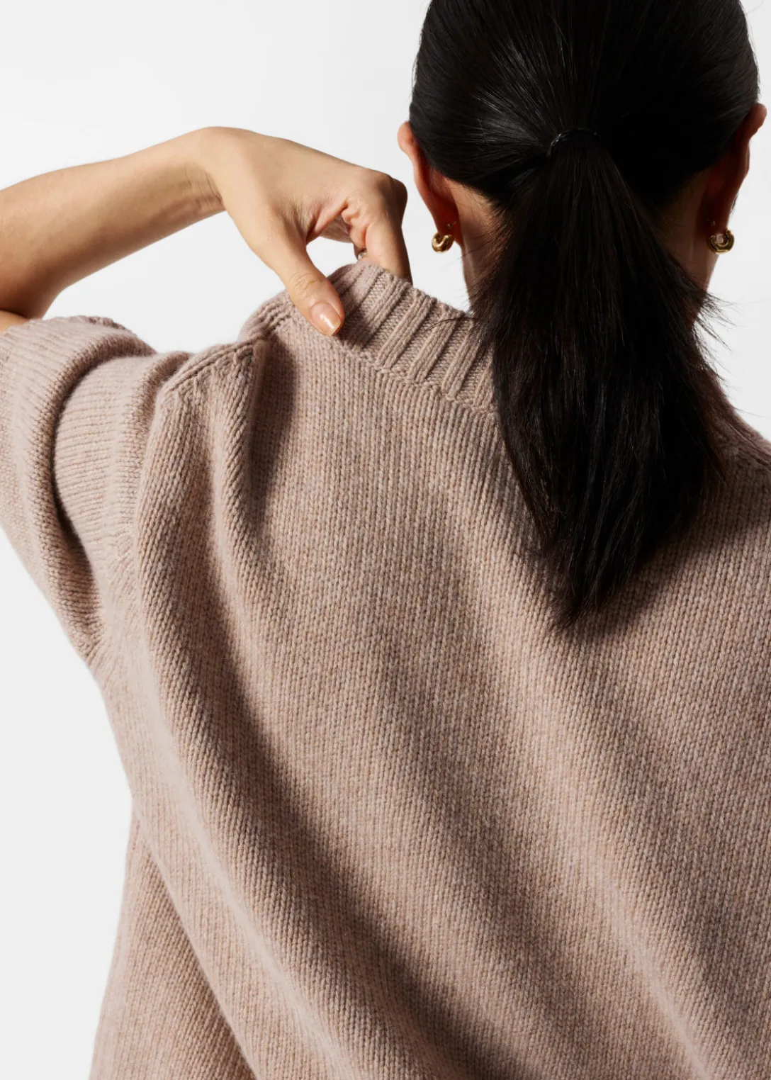 Cheap & Other Stories Cashmere-Blend Knit T-Shirt