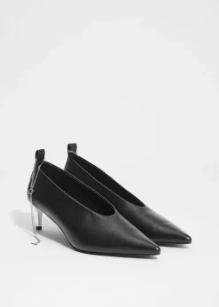 Sale & Other Stories Chain Embellished Pumps Black