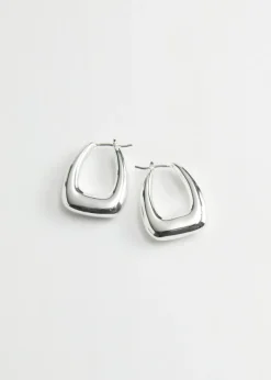 Flash Sale & Other Stories Chunky Oval Hoop Earrings