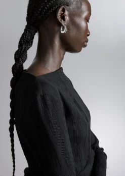 Flash Sale & Other Stories Chunky Oval Hoop Earrings