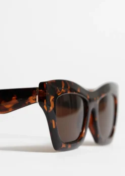 Store & Other Stories Classic Cat-Eye Sunglasses Brown