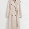 Clearance & Other Stories Classic Relaxed Trench Coat Beige