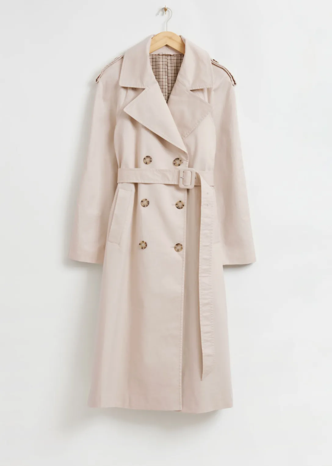 Clearance & Other Stories Classic Relaxed Trench Coat Beige