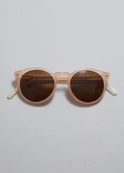 Store & Other Stories Classic Round Frame Sunglasses