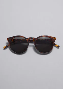 Store & Other Stories Classic Round Frame Sunglasses
