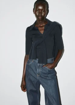 New & Other Stories Collared Short-Sleeve Top