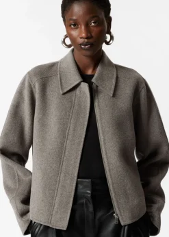 Cheap & Other Stories Collared Wool-Blend Jacket