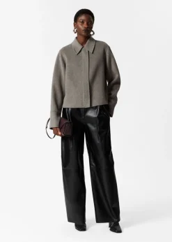 Cheap & Other Stories Collared Wool-Blend Jacket