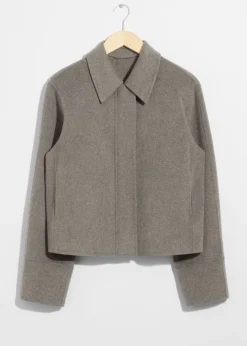 Cheap & Other Stories Collared Wool-Blend Jacket