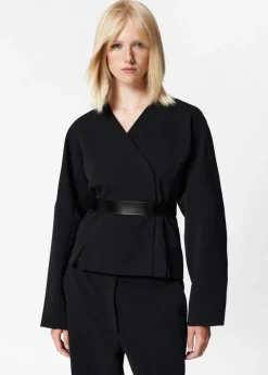 Shop & Other Stories Collarless Blazer Black