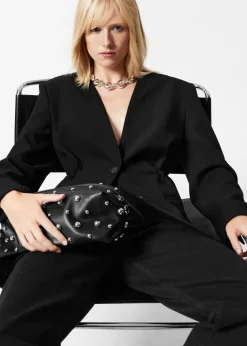 Sale & Other Stories Collarless Blazer Black