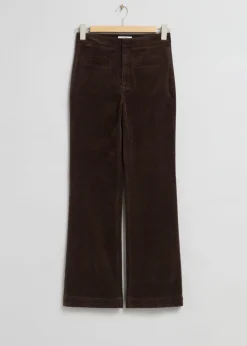 Online & Other Stories Corduroy Trousers Brown