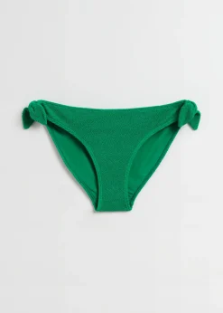 Store & Other Stories Crepe Knot Tie Bikini Bottoms