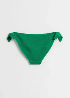 Store & Other Stories Crepe Knot Tie Bikini Bottoms