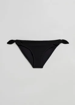 Store & Other Stories Crepe Knot Tie Bikini Bottoms