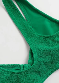 Discount & Other Stories Crepe Knot Tie Bikini Top